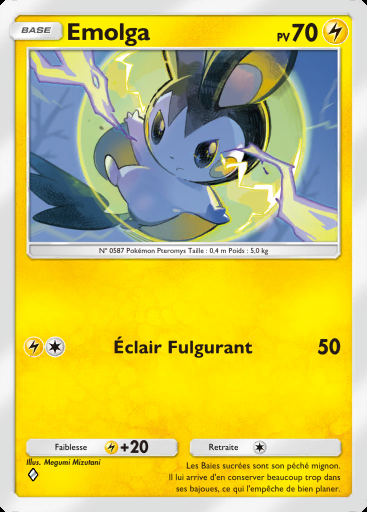 Emolga #027 · Embrasement Écarlate (B1a)