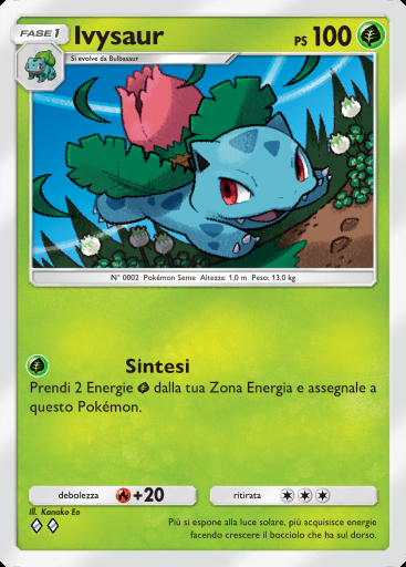 Ivysaur #002 · Fiamme Cremisi (B1a)