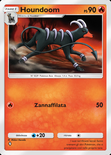 Houndoom #016 · Fiamme Cremisi (B1a)