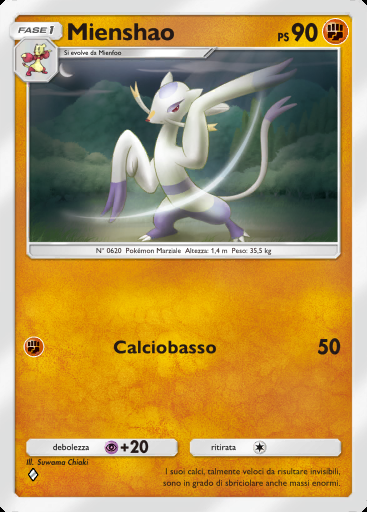 Mienshao #044 · Fiamme Cremisi (B1a)