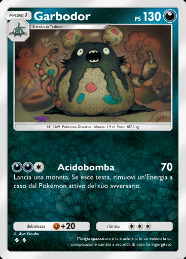 Garbodor #050 · Fiamme Cremisi (B1a)