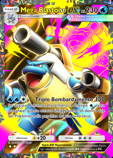 Mega Blastoise-ex #078 · Fiamme Cremisi (B1a)