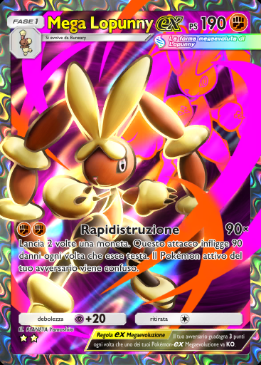 Mega Lopunny-ex #079 · Fiamme Cremisi (B1a)