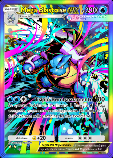 Mega Blastoise-ex #084 · Fiamme Cremisi (B1a)