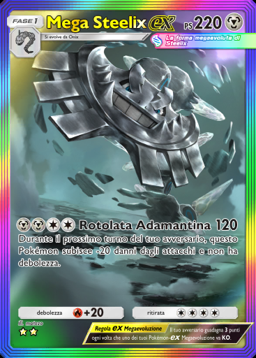 Mega Steelix-ex #086 · Fiamme Cremisi (B1a)