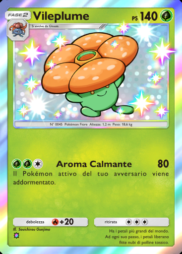 Vileplume #090 · Fiamme Cremisi (B1a)