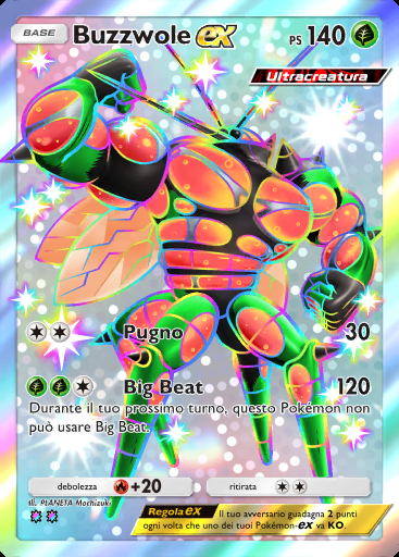 Buzzwole-ex #098 · Fiamme Cremisi (B1a)