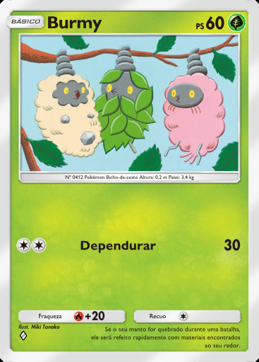 Burmy #009 · Chama Carmesim (B1a)