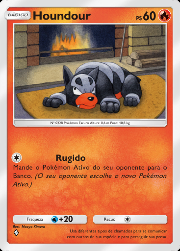 Houndour #015 · Chama Carmesim (B1a)