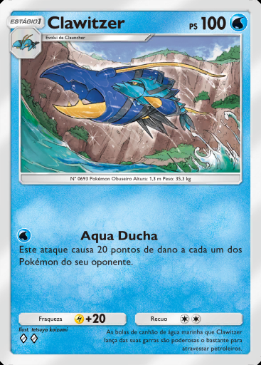 Clawitzer #023 · Chama Carmesim (B1a)