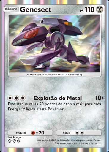 Genesect #054 · Chama Carmesim (B1a)