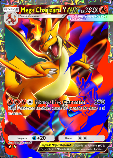 Mega Charizard Y ex #077 · Chama Carmesim (B1a)