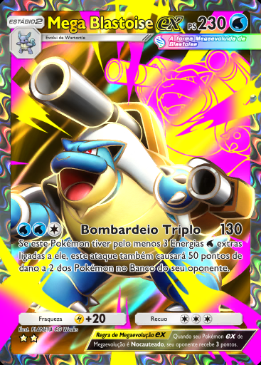 Mega Blastoise ex #078 · Chama Carmesim (B1a)