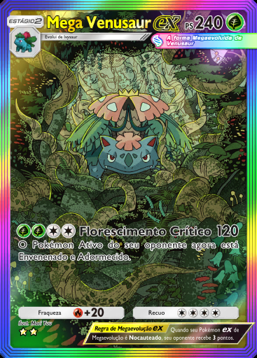 Mega Venusaur ex #083 · Chama Carmesim (B1a)