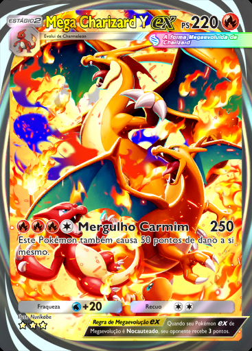 Mega Charizard Y ex #087 · Chama Carmesim (B1a)