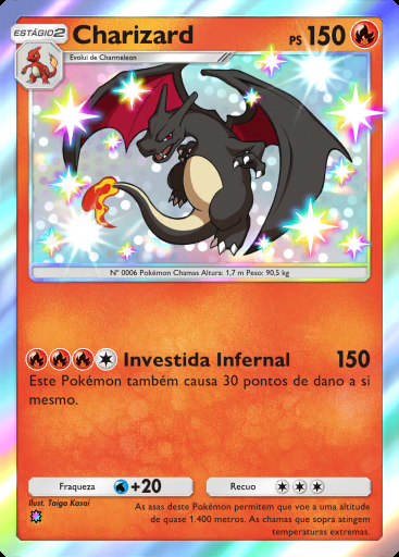 Charizard #091 · Chama Carmesim (B1a)