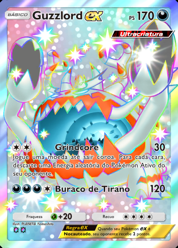 Guzzlord ex #100 · Chama Carmesim (B1a)