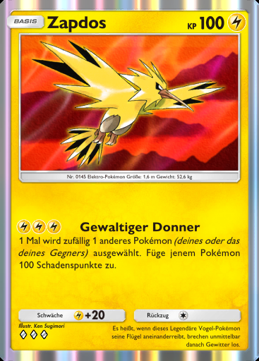 Zapdos #051 · Traumhafte Parade (B2)