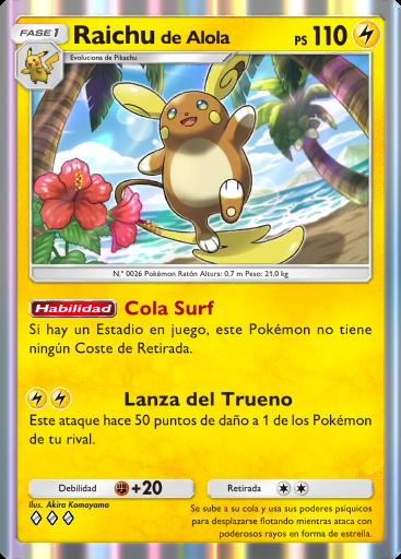 Raichu de Alola