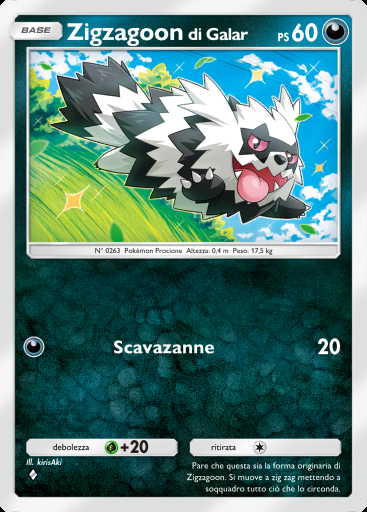 Zigzagoon di Galar #098 · Parata Fantasmagorica (B2)