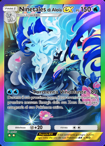 Ninetales di Alola-ex #196 · Parata Fantasmagorica (B2)