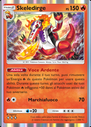 Skeledirge #018 · Meraviglie di Paldea (B2a)