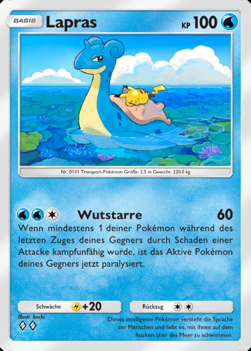 Lapras #017 · Mega-Schillern (B2b)
