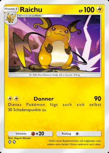 Raichu #023 · Mega-Schillern (B2b)