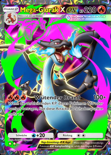Mega-Glurak X-ex #076 · Mega-Schillern (B2b)
