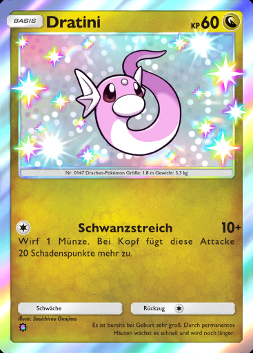 Dratini #105 · Mega-Schillern (B2b)