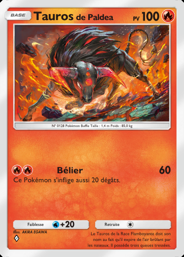 Tauros de Paldea #014 · Méga‑Rayonnement (B2b)