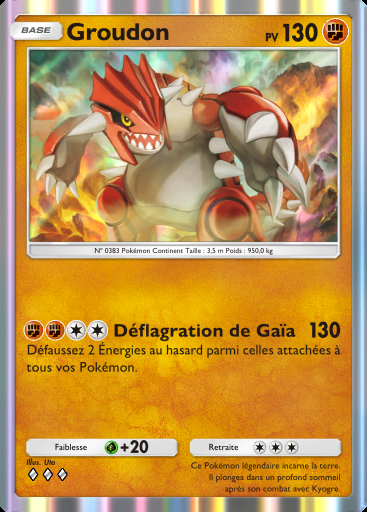 Groudon #035 · Méga‑Rayonnement (B2b)