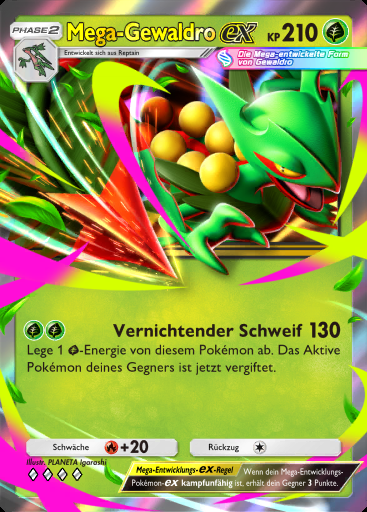 Mega-Gewaldro-ex #008 · Pulsierende Aura (B3)