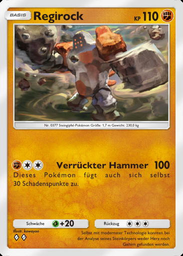 Regirock #077 · Pulsierende Aura (B3)