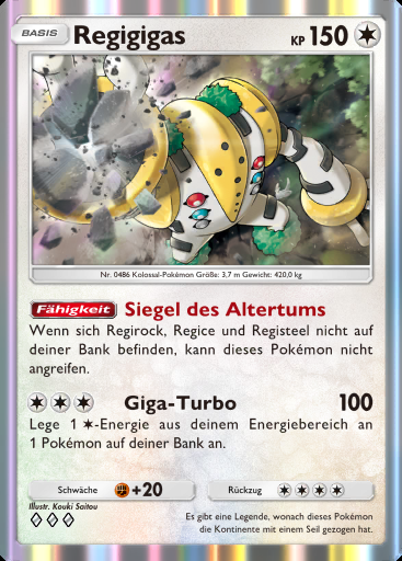 Regigigas #134 · Pulsierende Aura (B3)