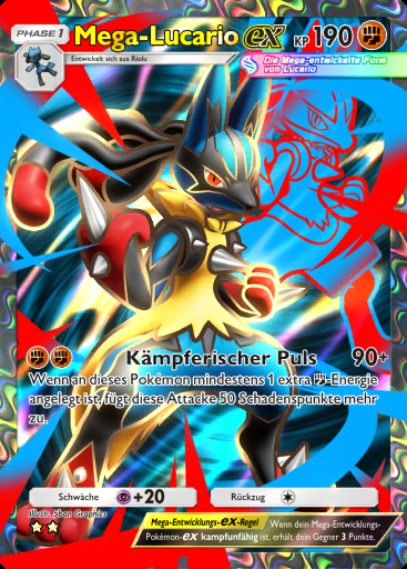 Mega-Lucario-ex #184 · Pulsierende Aura (B3)