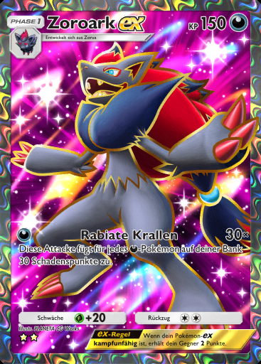 Zoroark-ex #186 · Pulsierende Aura (B3)
