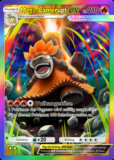 Mega-Camerupt-ex #195 · Pulsierende Aura (B3)