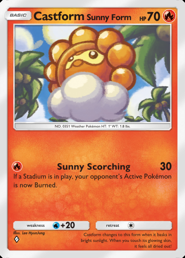 Castform Sunny Form