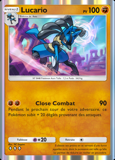 Lucario #080 · Aura Palpitante (B3)