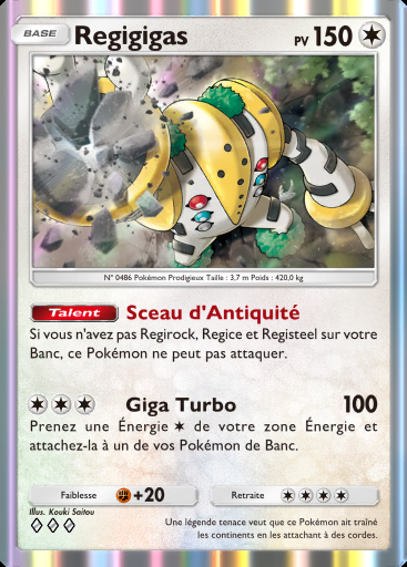 Regigigas #134 · Aura Palpitante (B3)