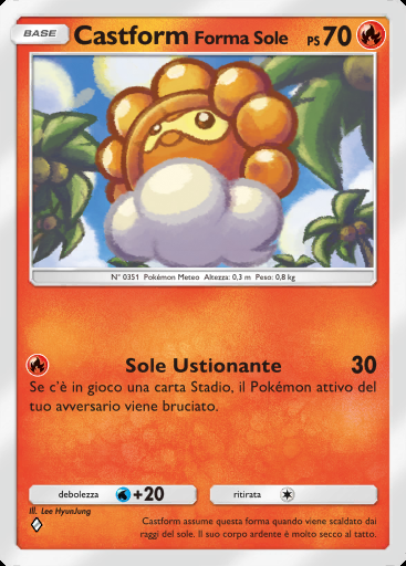 Castform Forma Sole #024 · Aura Pulsante (B3)