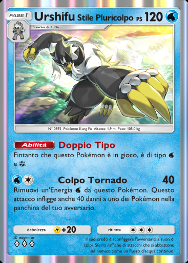 Urshifu Stile Pluricolpo #051 · Aura Pulsante (B3)