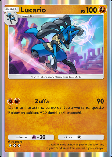 Lucario #080 · Aura Pulsante (B3)