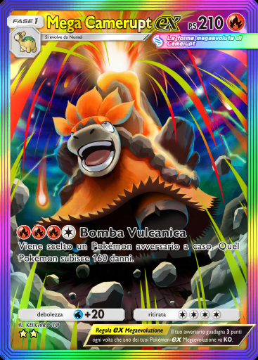Mega Camerupt-ex #195 · Aura Pulsante (B3)