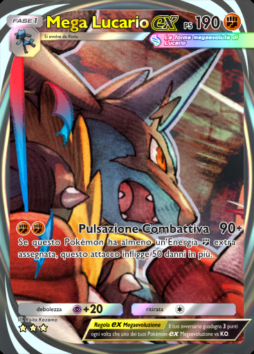 Mega Lucario-ex #204 · Aura Pulsante (B3)