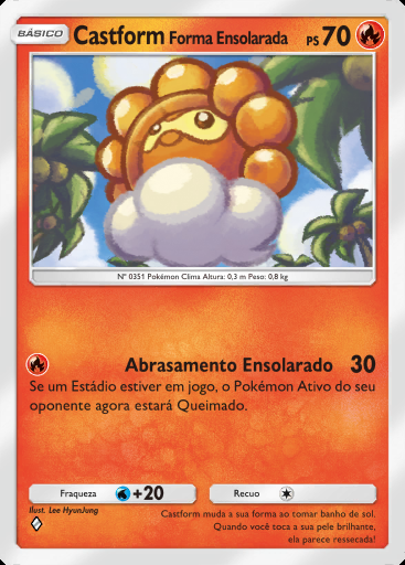 Castform Forma Ensolarada #024 · Aura Pulsante (B3)