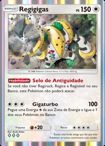Regigigas #134 · Aura Pulsante (B3)