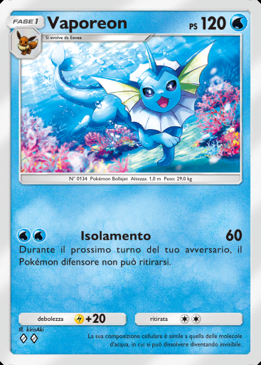 Vaporeon #008 · Assalto dei Paradossi (B3a)