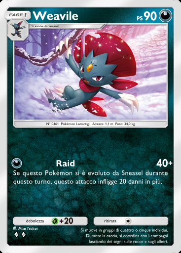 Weavile #039 · Assalto dei Paradossi (B3a)